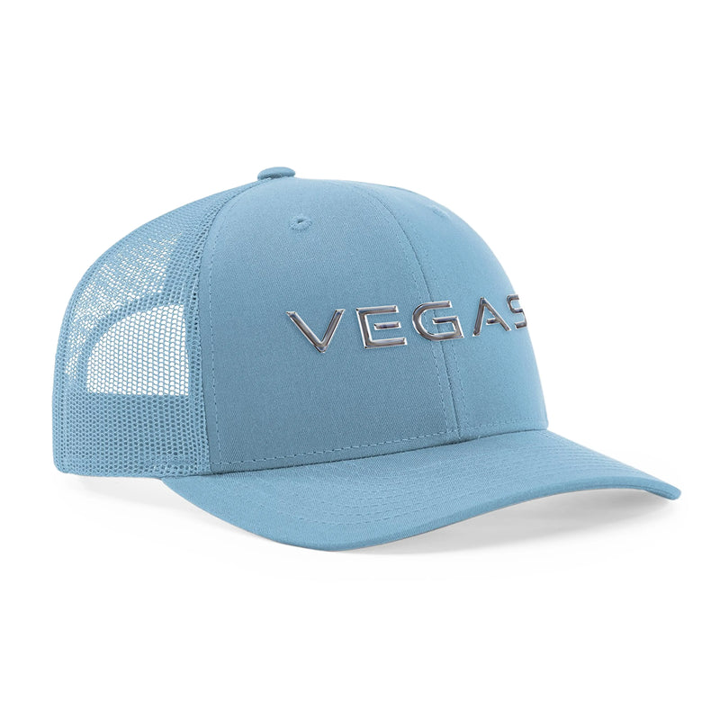 VEGAS Unisex Trucker Hat - CHRM - Blue VEGAS®