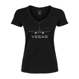 VEGAS Women's V-Neck T-Shirt - VEG02W VEGAS
