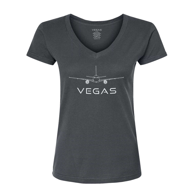 VEGAS Women's V-Neck T-Shirt - VEG02W VEGAS