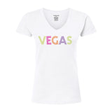 VEGAS Women's V-Neck T-Shirt - VEG14 VEGAS®