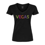 VEGAS Women's V-Neck T-Shirt - VEG14W VEGAS