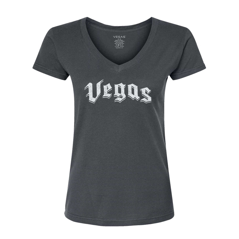 VEGAS Women's V-Neck T-Shirt - VEG24W VEGAS