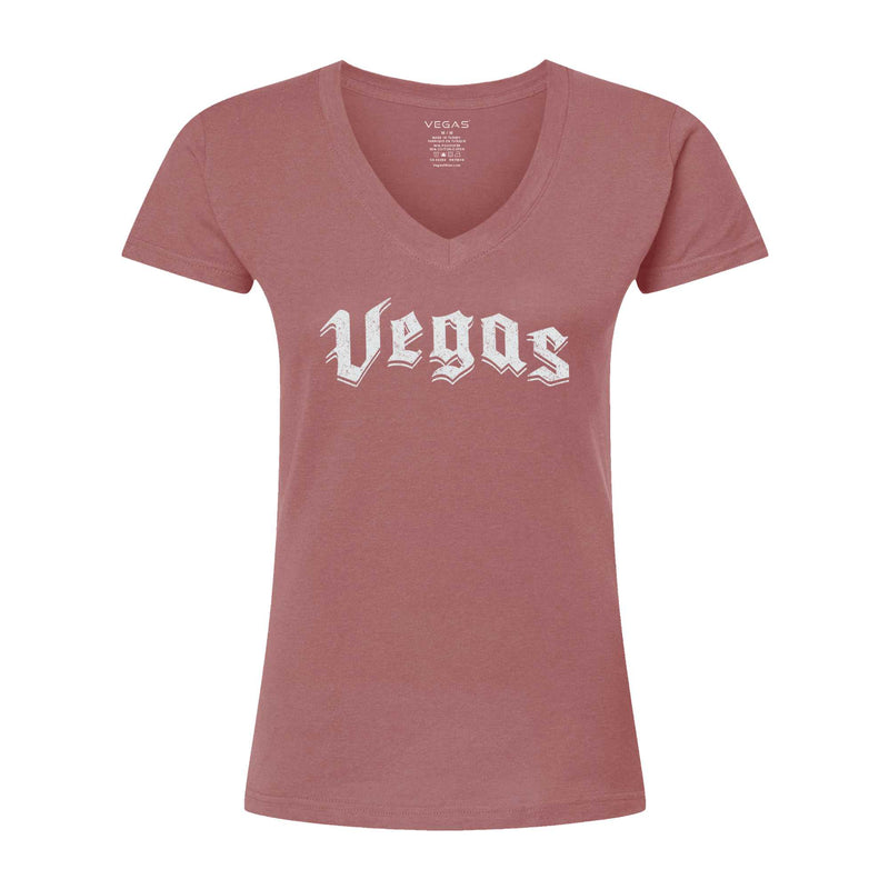 VEGAS Women's V-Neck T-Shirt - VEG24W VEGAS