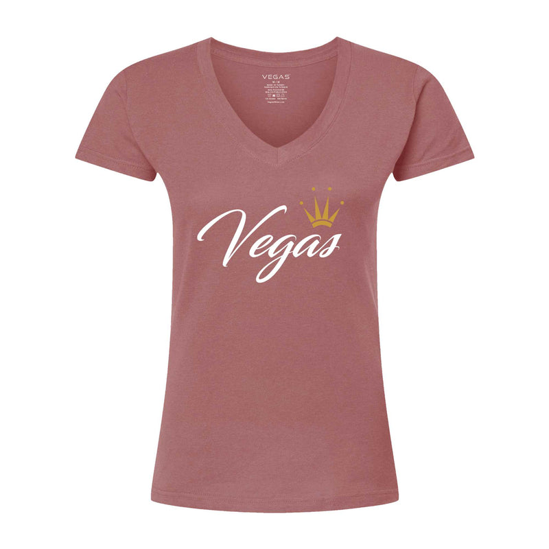 VEGAS Women's V-Neck T-Shirt - VEG25W VEGAS