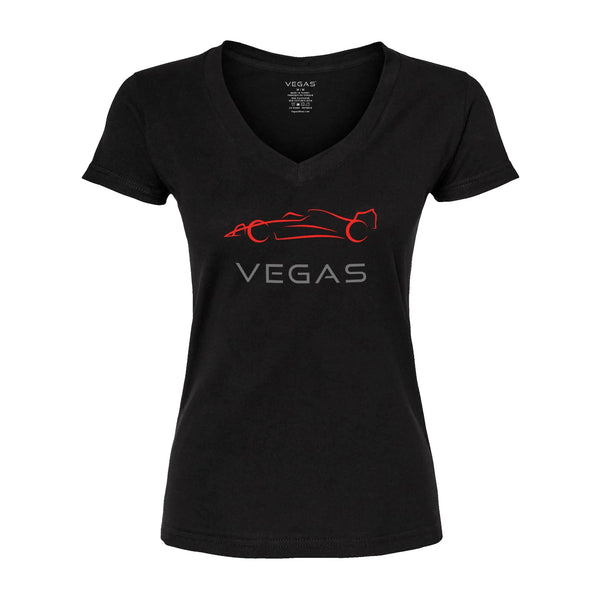 VEGAS Women's V-Neck T-Shirt - VEG49 VEGAS®